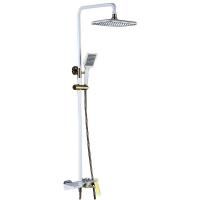 Душевая система Bronze de Luxe Quadro LT919W Белый Золото