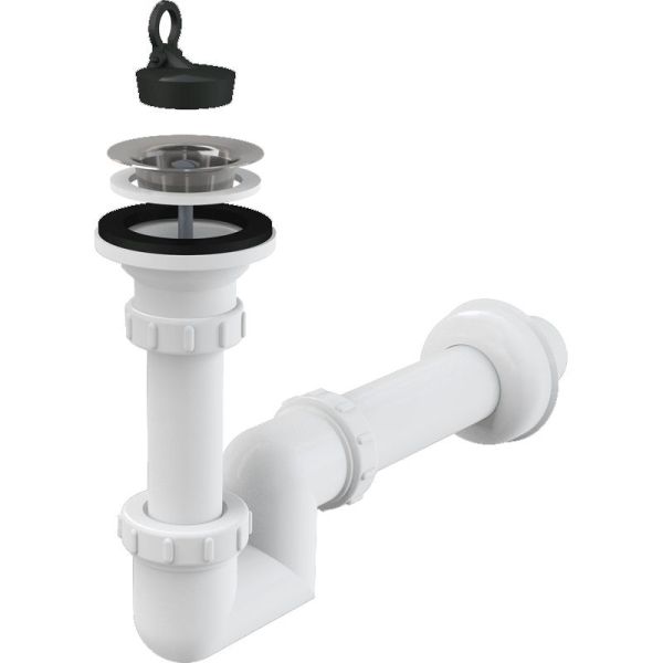 Сифон для раковины ALCAPLAST  A412-DN40 (белый), шт