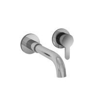 Fantini Icona Classic Смеситель для раковины, встраиваемый, на 2 отв, без донного клапана, излив 160мм (наружняя часть), цвет: хром