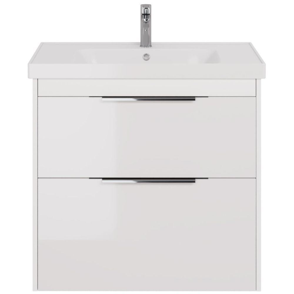 Тумба с раковиной подвесная/напольная Dreja Prime 90 см, белый, артикул 99-9302-com