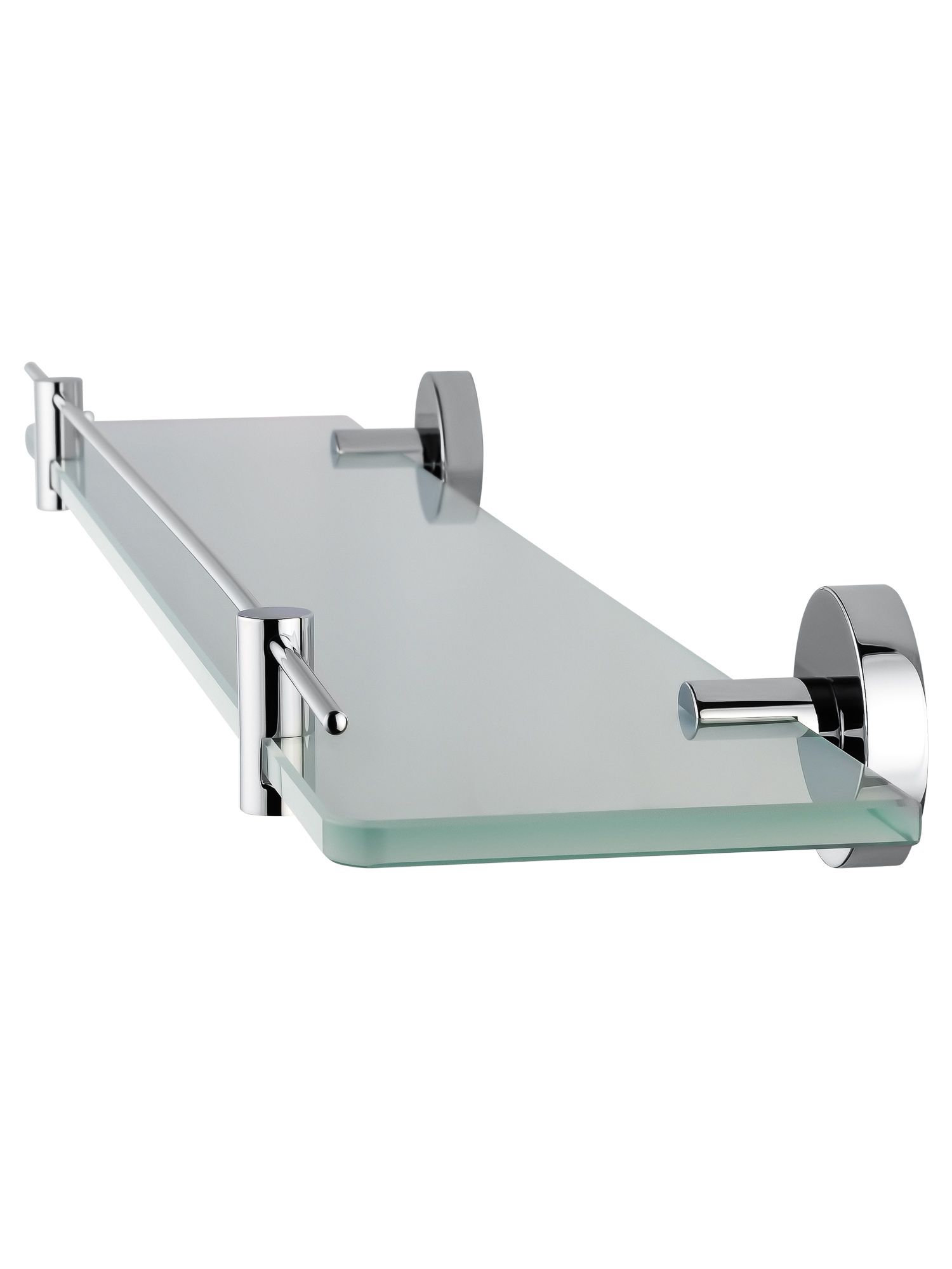 Стеклянная полка для ванной WONZON & WOGHAND EASY, Хром (WW-8127)