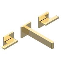 THG ICON-X METAL À MANETTES Смеситель для раковины настенный, на 3 отверстия, внешняя часть, цвет полированное золото