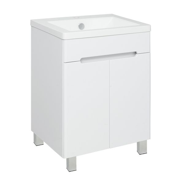 Тумба Runo Парма 60 напольная 2 двери под умывальник УТ000001837 (Omega 60) (00-00001038)