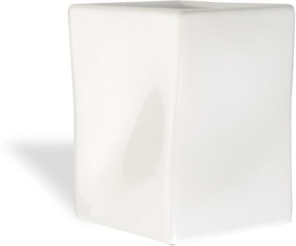 Stil Haus Prisma, настольный керамический стакан, цвет белая керамика