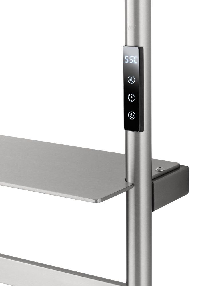 Полотенцесушитель электрический WONZON & WOGHAND DÜSSELDORF, Брашированный никель (WW-A203-BR)