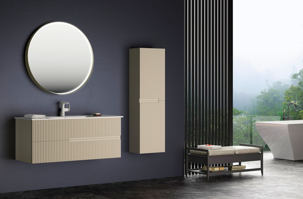 Пенал ORKA Moonlight 40 бежевый матовый, универсальный