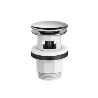 Донный клапан, Hansgrohe, для раковин и биде, с переливом, нажимной Push-Open, 1 1/4", форма крышки-круглая, диаметр крышки, мм-64, материал сливной пробки-нержавеющая сталь, цвет крышки-хром Донный клапан, Hansgrohe, для раковин и биде, с переливом, нажимной Push-Open, 1 1/4", форма крышки-круглая, диаметр крышки, мм-64, материал сливной пробки-нержавеющая сталь, цвет крышки-хром