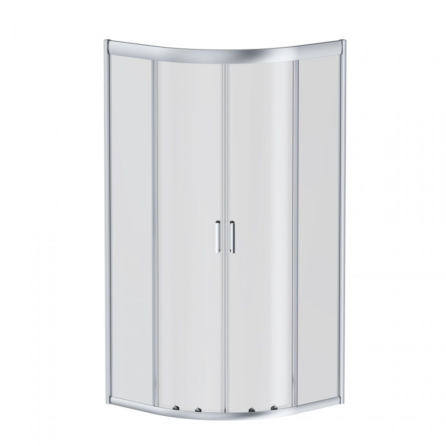 W90G-401-090WT Gem душевое ограждение 90х90, стекло прозрачное, профиль матовое серебро, без поддона