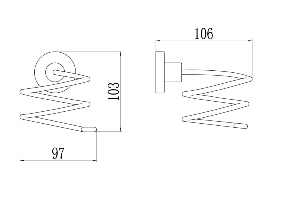 Держатель для фена Savol S-005656H, черный, артикул S-005656H