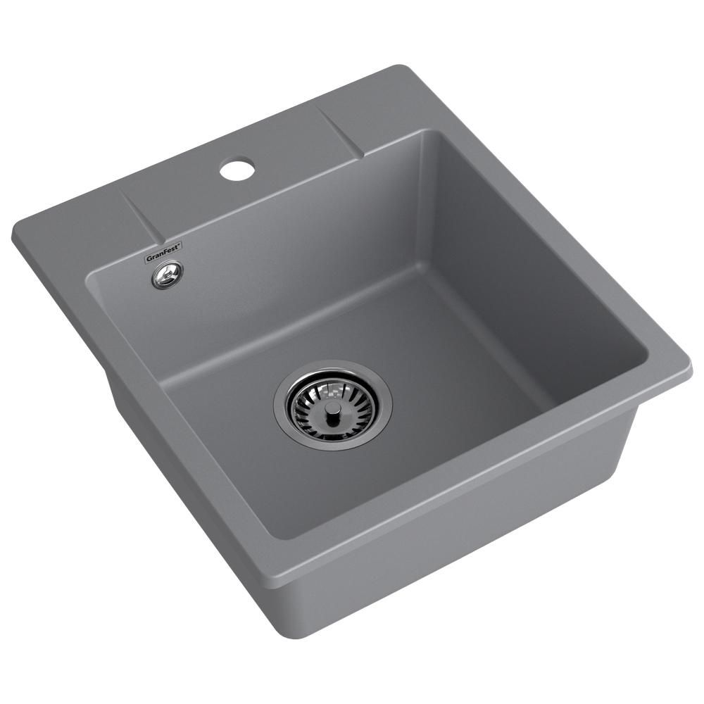 Кухонная мойка GranFest URBAN 245, темно-серый, артикул 245 темно-серый