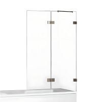 Шторка для ванны NEW TRENDY AVEXA GUNMETAL BRUSHED 130 см EXK-3528 R (оружейная сталь)