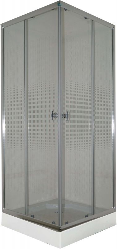 Душевой уголок Parly ZQ811 80х193 профиль Полированный алюминиевый стекло прозрачное