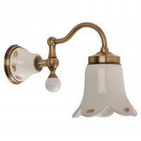 PROVANCE Светильник настенный, плафон керамика с декором/бронза