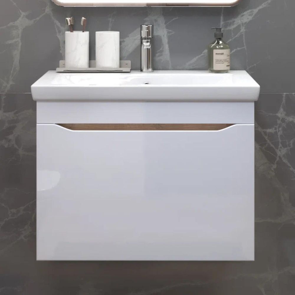 Тумба под раковину подвесная VIGO Grani 165 дуб золотой, 70 см, артикул 165 дуб золотой