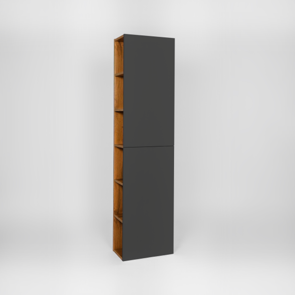 Пенал VIANT "Бостон" подвесной правый/левый графит 400x230x1600 (VBOS400G-PENP)