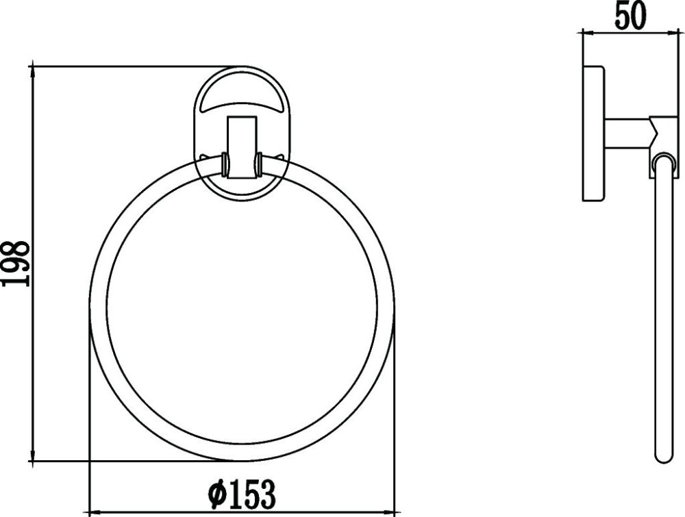 Полотенцедержатель Savol S-007060, хром, артикул S-007060