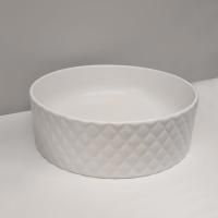 Artceram ROMBO Раковина накладная,Ø44,5хh14,5см, без отв под смеситель, без перелива, цвет: белый матовый