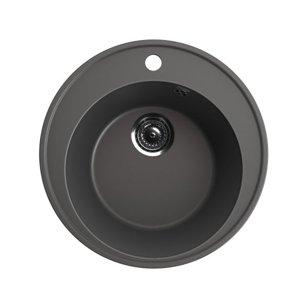 Кухонная мойка Ulgran Quartz Nora 485-09, мокрый асфальт