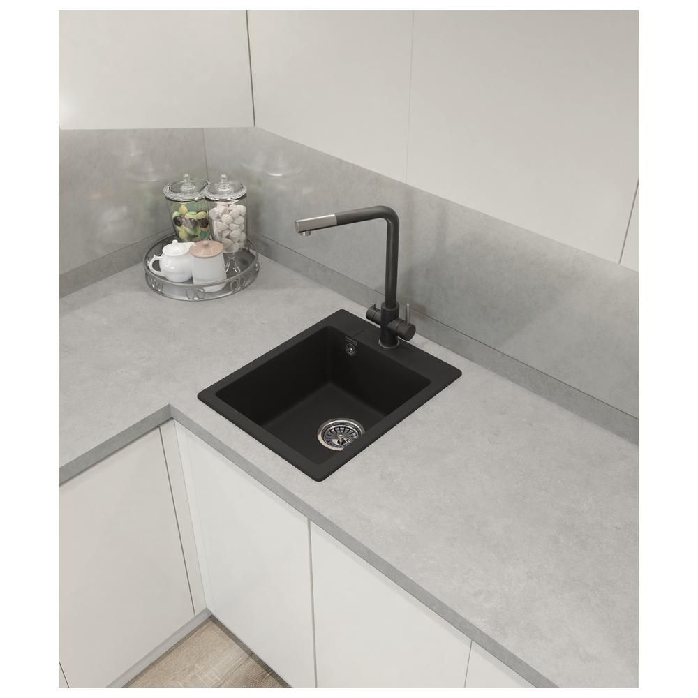 Кухонная мойка GranFest URBAN 240, черный, артикул 240 черный