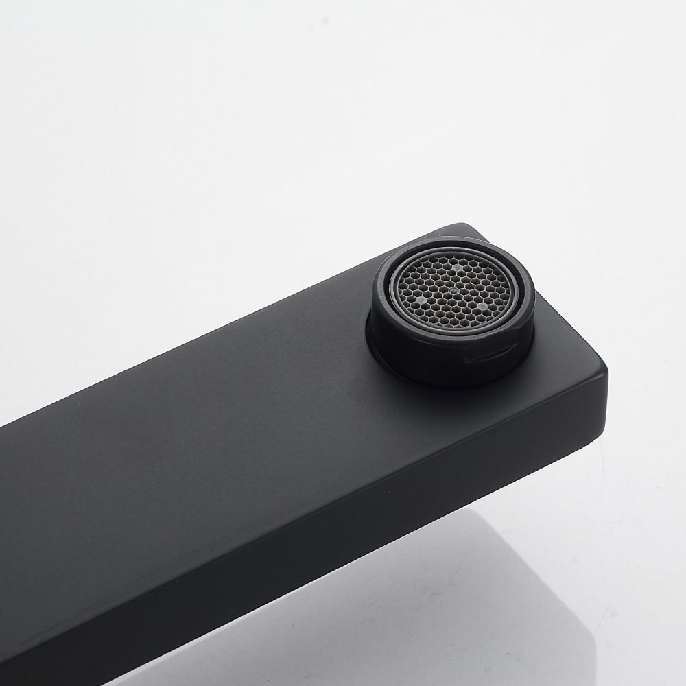 Смеситель для раковины высокий  Raffine F1196H, черный