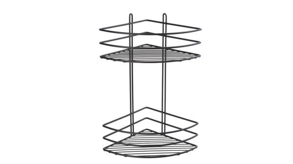 Полка Fixsen угловая двухэтажная черная (FX-710B-2)