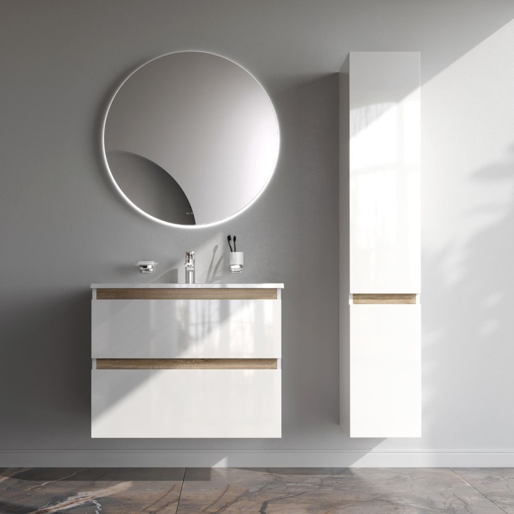 M85AFHX0802WG X-Joy, База под раковину, подвесная, 80 см, 2 ящика, белый глянец M85AFHX0802WG X-Joy, База под раковину, подвесная, 80 см, 2 ящика, белый глянец