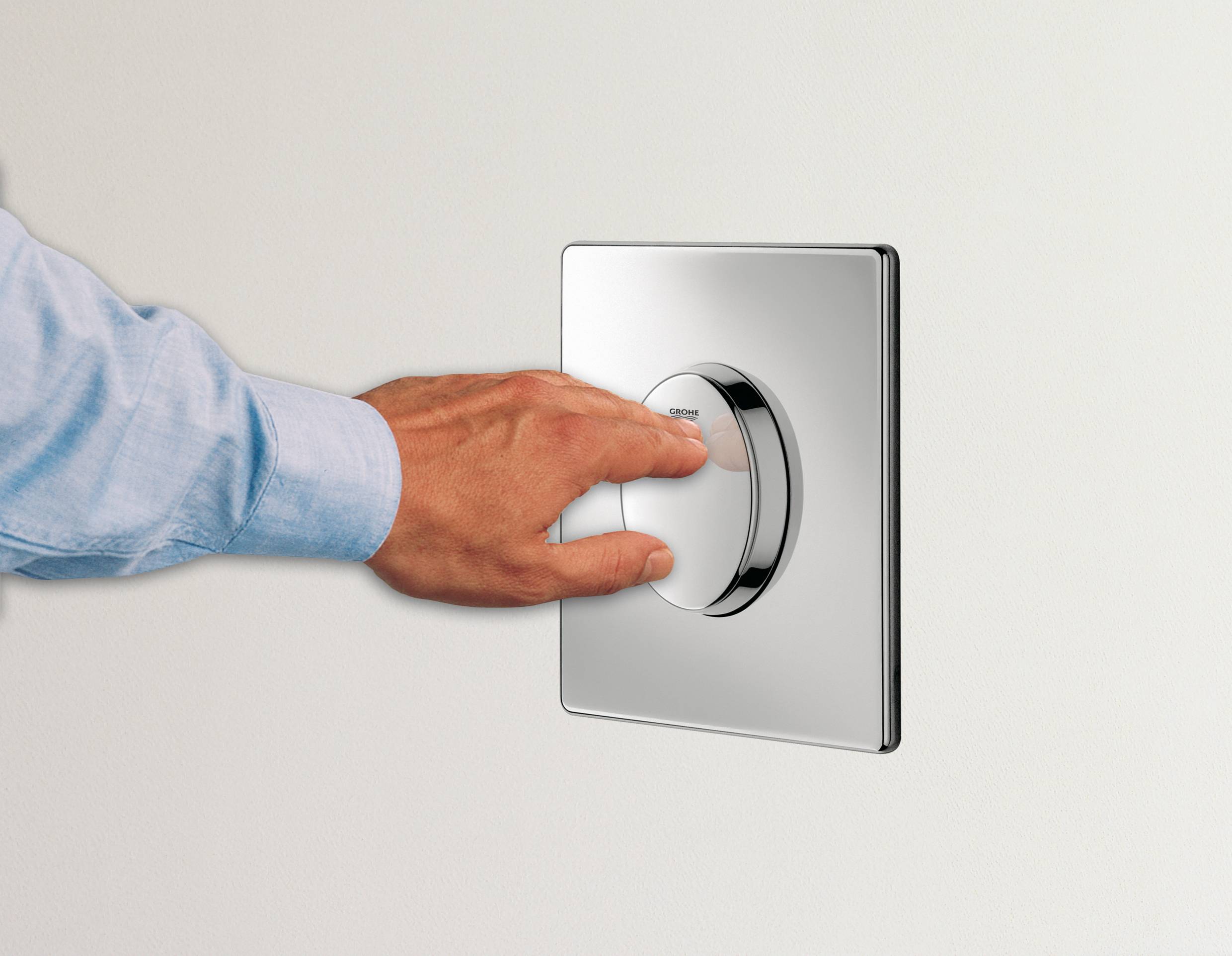 Панель смыва для унитаза GROHE Skate Air вертикальная (1 режим смыва), хром (38564000)