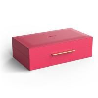 Контейнер, Decor Walther, Brownie, ширина, мм-300, глубина, мм-180, высота, мм-95, материал-искусственная кожа, цвет-пурпурный