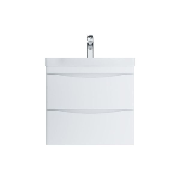 M80FHX0652WG Like, База под раковину, подвесная, 65 см, 2 ящика, белый, глянцевая, шт