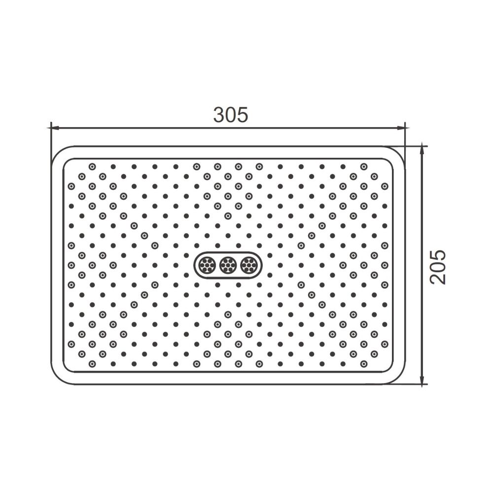 Верхний душ BELZ BD02-8, белый