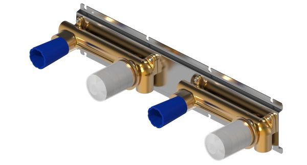 Oioli, внутренняя часть к встраиваемому в стену смесителю для ванны на 4 отверстия