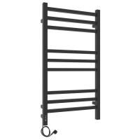 Полотенцесушитель электро "Астор ЧКЧ9 350х700", черный муар, левый