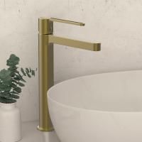 смесители для раковины Vincea Смеситель для раковины Rondo VBF-1R2BG однорычажный, брашированное золото,