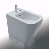 GLOBO Stone Биде напольное пристенное 52*36см, c 1 отв.под смеситель, системой скрытого крепежа, цвет белый