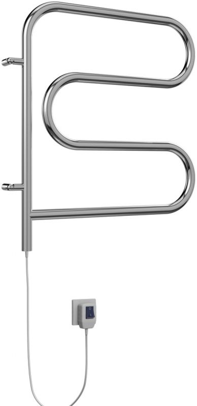 Электрический полотенцесушитель Terminus F-образный 500x500 4620768883880 поворотный Хром