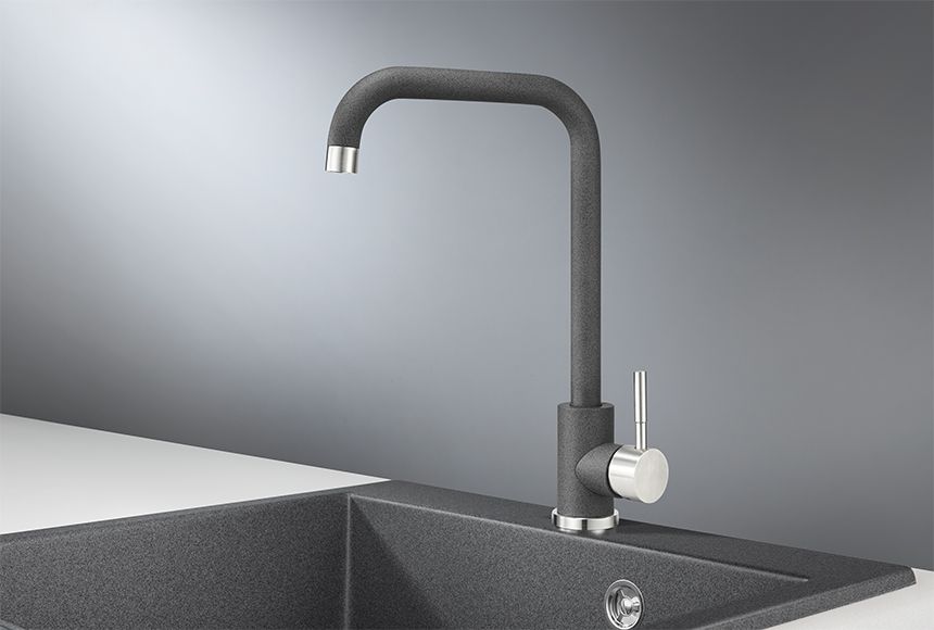 Смеситель для кухни GRANULA (ST-4033, ГРАФИТ), артикул ST-4033, ГРАФИТ