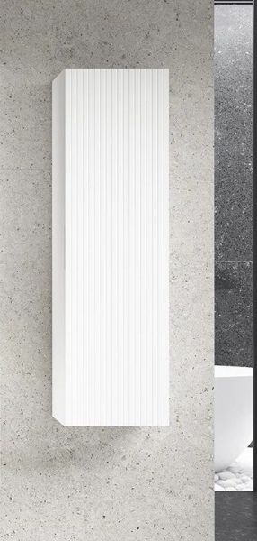 Visobath Bari, пенал 35 см, 1 распашная дверь, цвет бежевый матовый лак (Cotton)