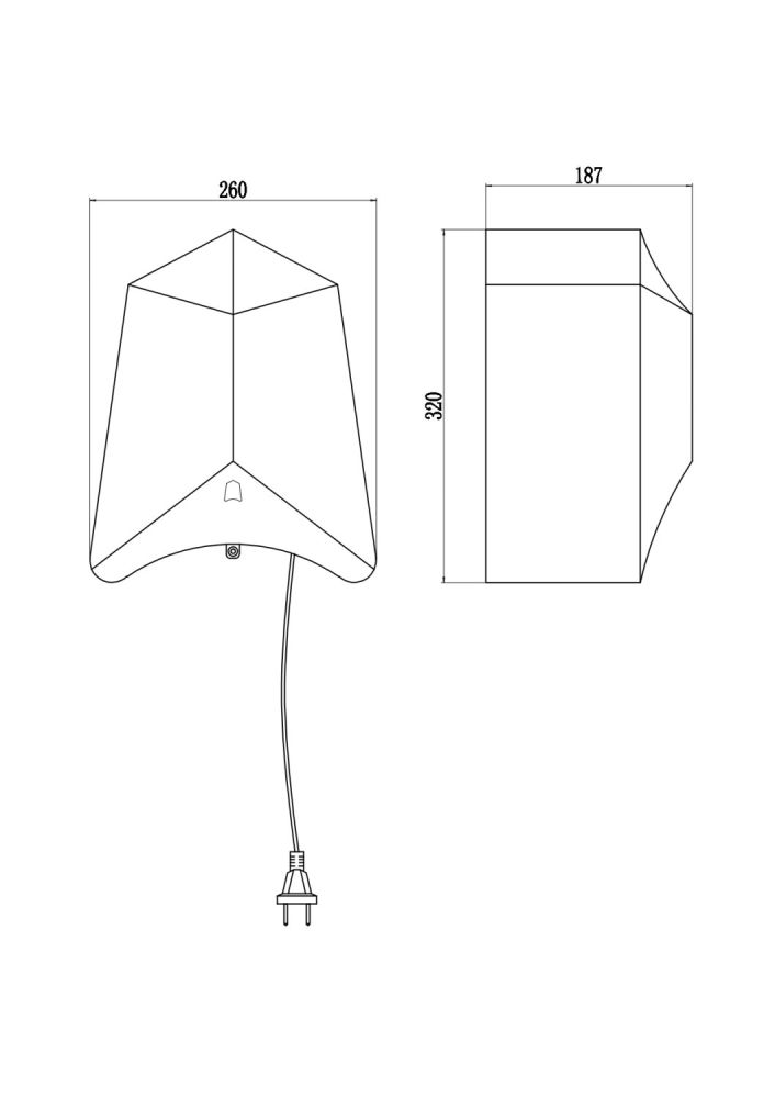 Сушилка для рук Savol S-CF8620W, белый, артикул S-CF8620W