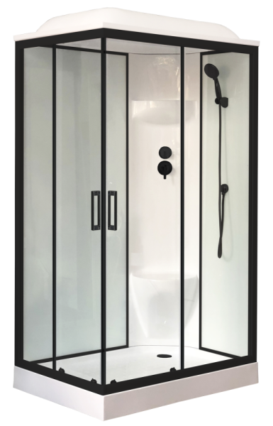 Душевая кабина Royal Bath  RB 8120HP6-WT-BL (белое/прозрачное) правая