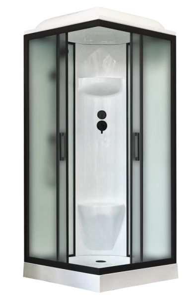 Душевая кабина Royal Bath  RB 90HP6-WC-BL (белое/матовое)