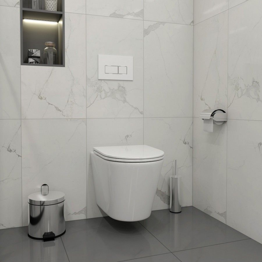 Клавиша смыва Maretti Umbria AC12UM-746, белый/хром