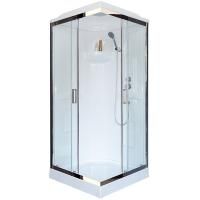 Душевая кабина Royal Bath HP 90х90 RB90HP1-T-CH стекло прозрачное задняя стенка Белая Душевая кабина Royal Bath HP 90х90 RB90HP1-T-CH стекло прозрачное задняя стенка Белая