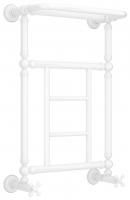 Полотенцесушитель, Сунержа, Ренессанс 1452, водяной, ширина, мм-400, глубина, мм-246, высота, мм-660, подключение-нижнее, мощность, Вт-206, материал-нержавеющая сталь, цвет-белый