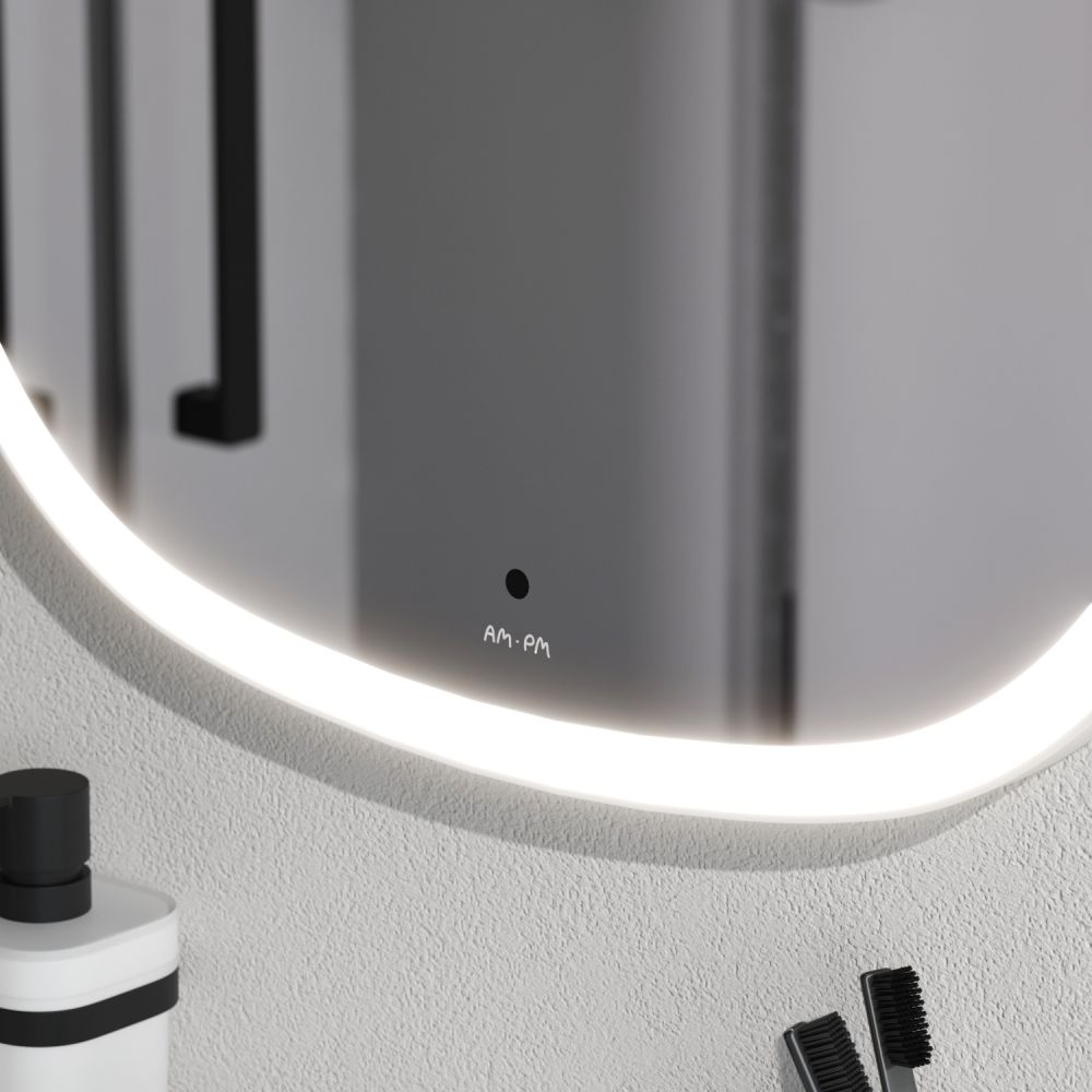 M8FMOX0551WGH Зеркало универсальное с контурной LED-подсветкой, ИК- сенсором,вытянутое, 55*100 см