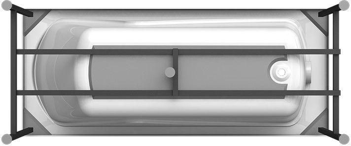 Акриловая ванна Radomir Vannesa Сильвия 168х70 2-01-0-0-1-205Р Белая без гидромассажа