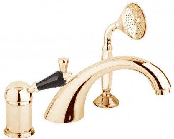 Смеситель на борт ванны с выдвижным душем и переключателем CEZARES VINTAGE-BVDM-Sw