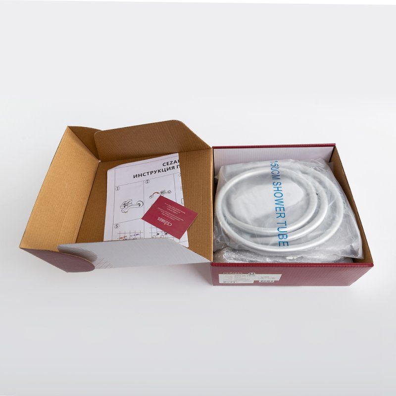 STYLUS-VD-NOP Смеситель для ванны и душа однорычажный в комплекте с ручным душем, шлангом и держателем, чёрный матовый, артикул STYLUS-VD-NOP