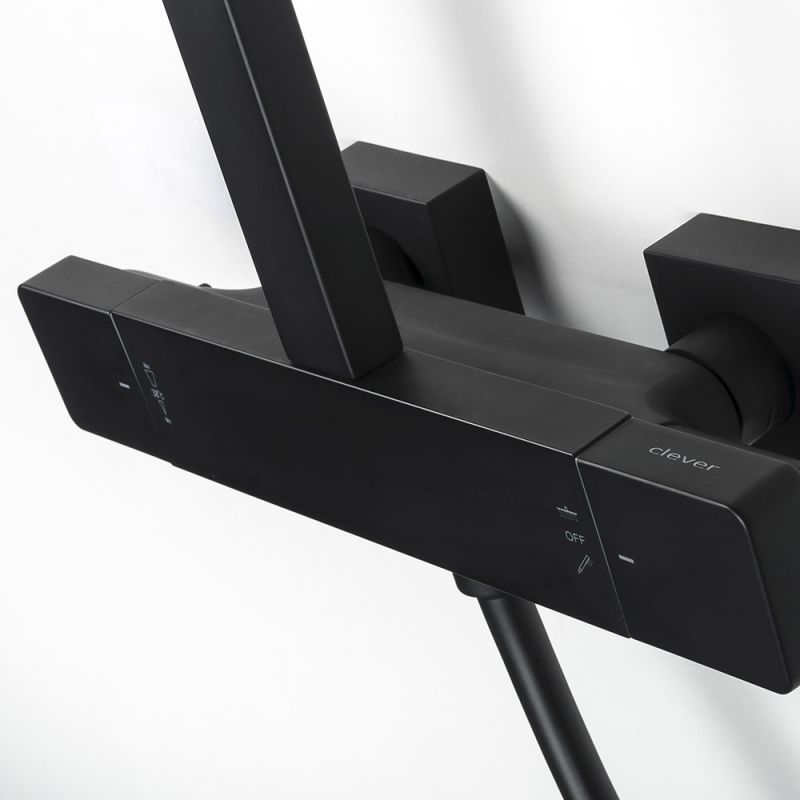 Душевая система Clever Nine Xtreme 60791 Черная матовая