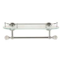 AMERIDA Полка c галереей L36 см, с полотенцедержателем, хром/SWAROVSKI