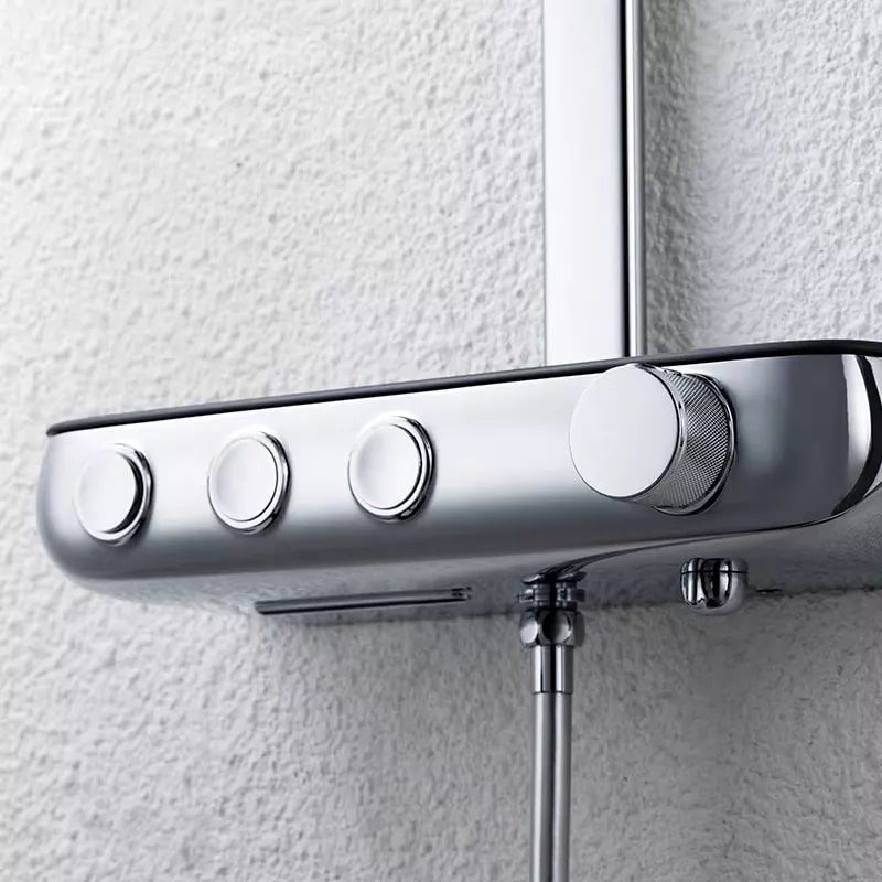 Душевая система с термостатом Bravat Cobble F6389423CP-A1-ENG, хром